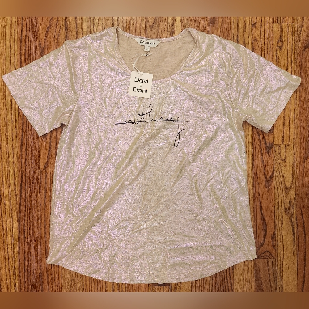 Davi & Dani Iridescent Nothing Top, New